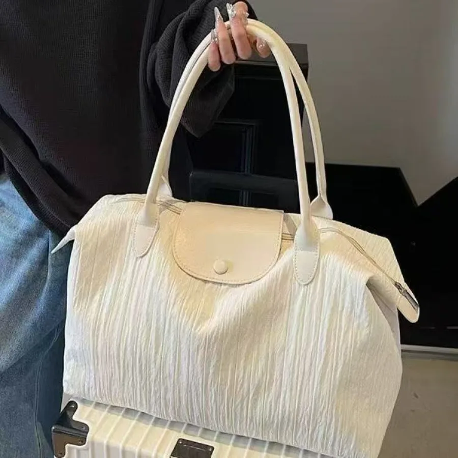 大容量短途出行通勤旅行包女轻便时尚百搭行李包单肩待产包健身包