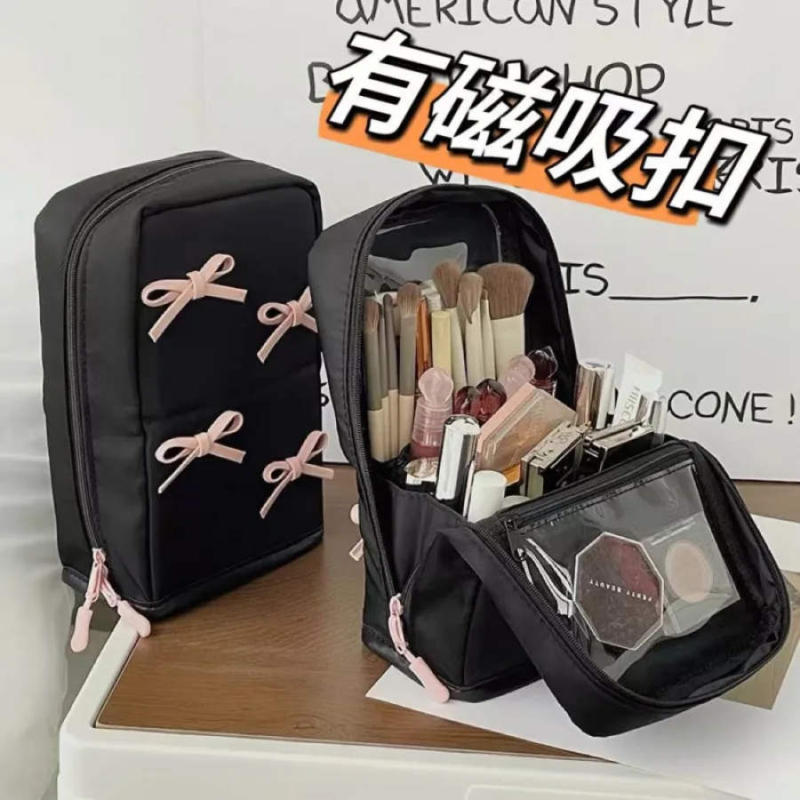 化妆包2026新款大容量可立式化妆包女外出旅行化妆包厂家批发