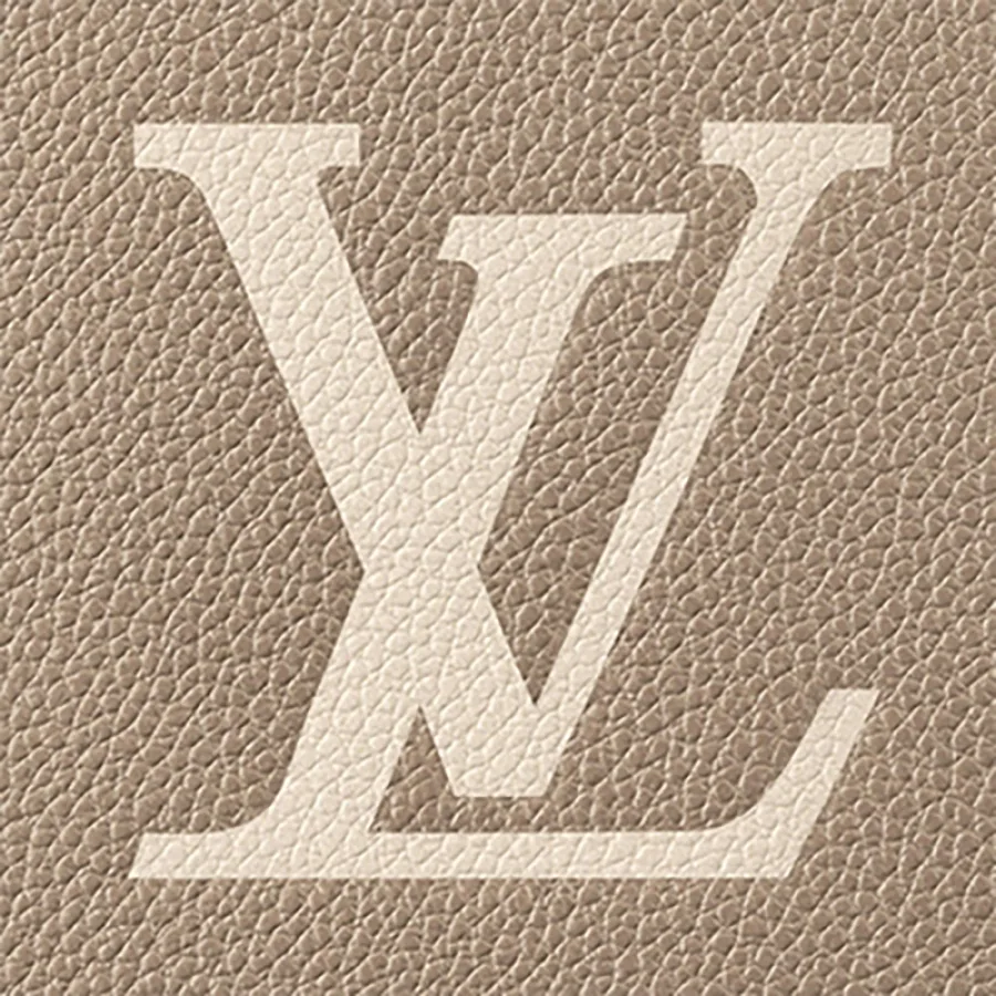 Louis Vuitton/路易威登 经典款ONTHEGO系列 女士小号大象灰/奶白色双色老花压纹粒面皮革单肩手提托特包M45779