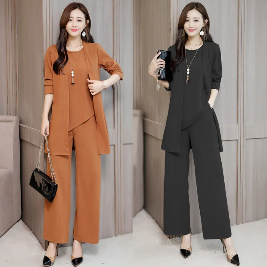 Copy Of Fashion Set for Women 2025 Autumn Winter New High-End Elegant Plus Size Slimming Age-Reducing Three-Piece Set