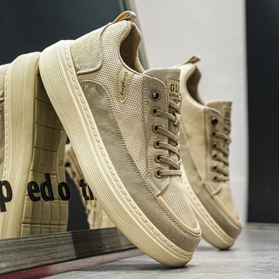 男士布鞋2026春夏新款一脚蹬懒人冰丝布休闲板鞋轻便软底舒适透气
