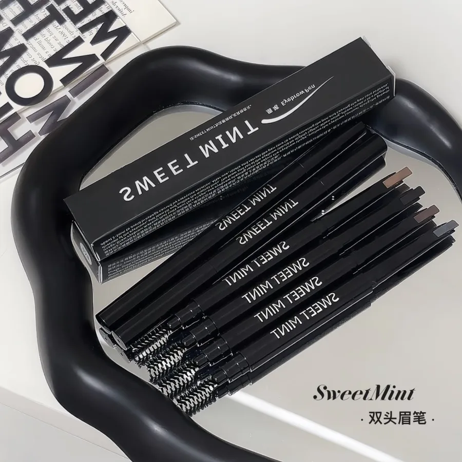 SWEETMINT眉笔带毛刷双头顺滑流畅自然毛流感持久新款双头眉笔