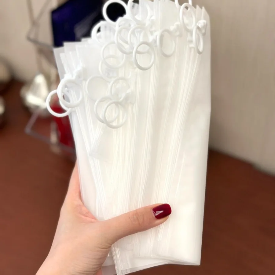 小红书实用分类拉链收纳袋小饰品内裤透明收纳袋磨砂防水拉环袋子