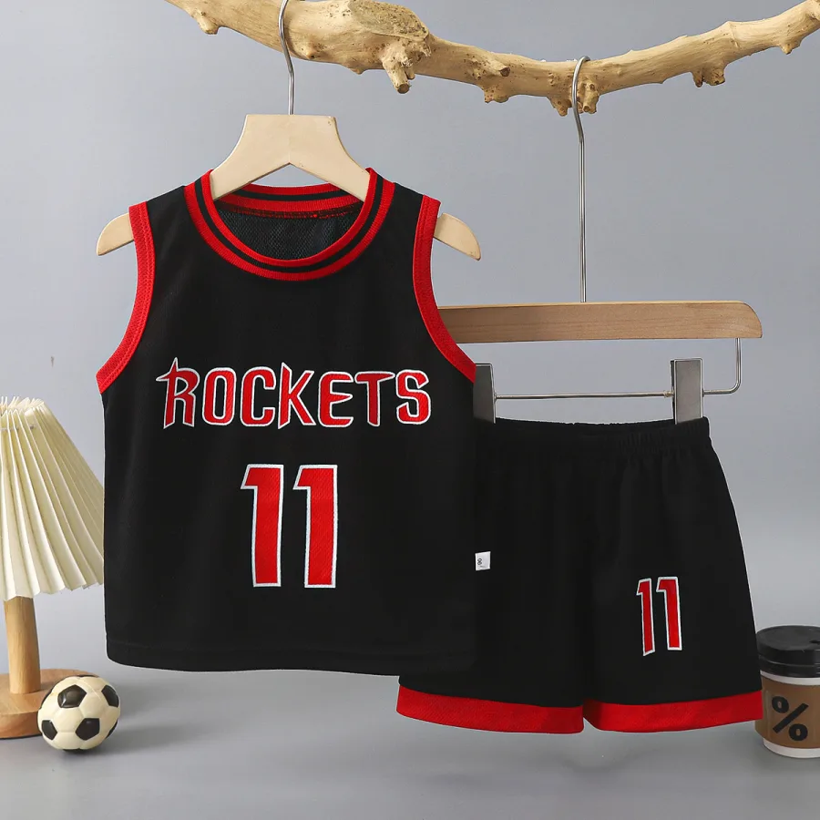 Copy Of Children's Basketball Uniform Set for Boys Quick-Dry Sleeveless Shorts Two-Piece for Kindergarten Performance
