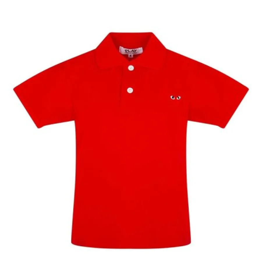 COMME DES GARÇONS PLAY KIDS/COMME DES GARÇONS PLAY KIDS 男童T恤 刺绣 时尚 红色 3985