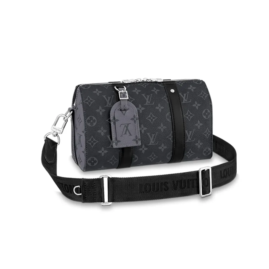 Louis Vuitton/路易威登 23新款 男士黑色帆布配皮双拉链单肩包M45936
